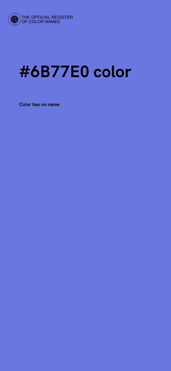 #6B77E0 color image