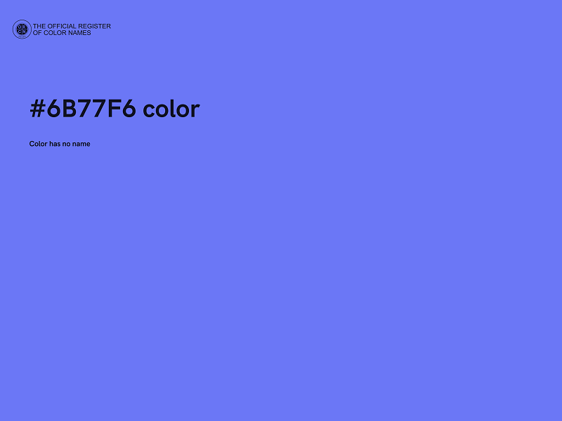 #6B77F6 color image