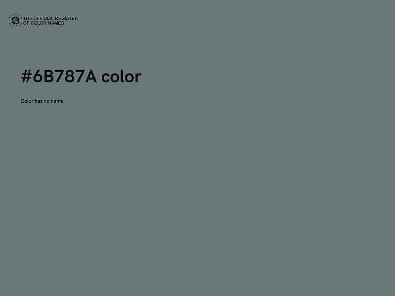 #6B787A color image