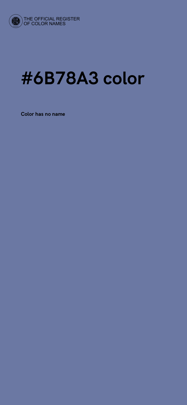 #6B78A3 color image
