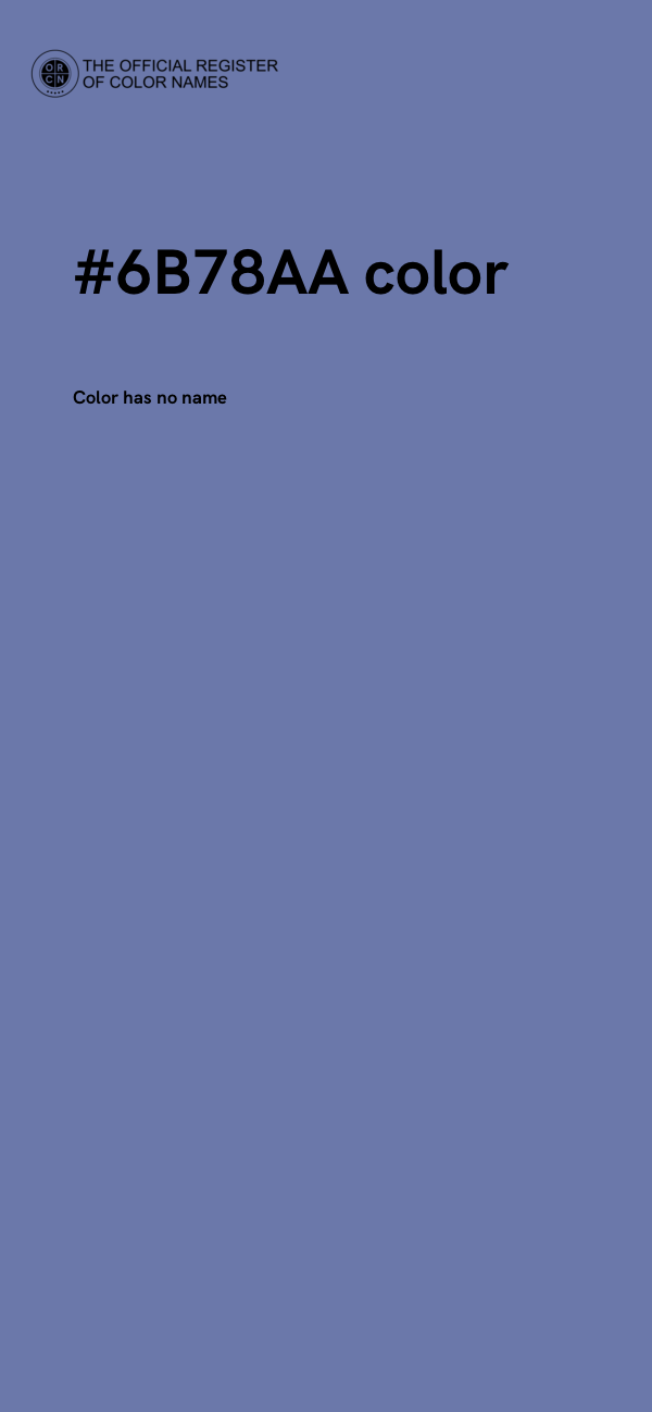 #6B78AA color image