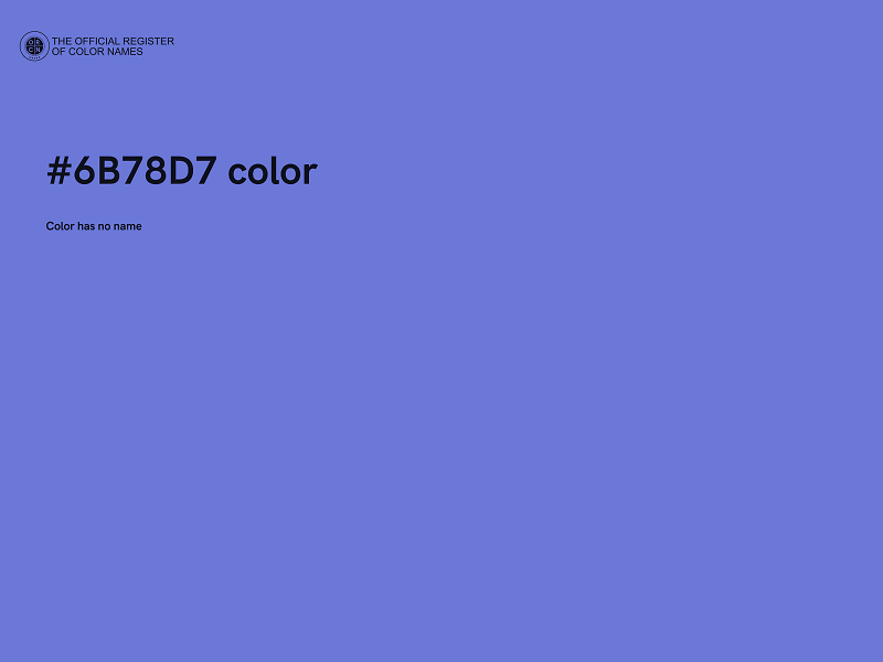 #6B78D7 color image