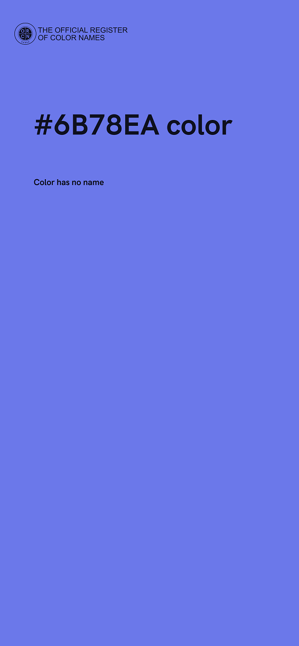 #6B78EA color image