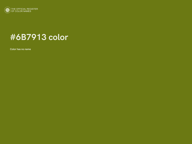 #6B7913 color image