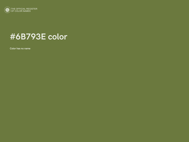 #6B793E color image