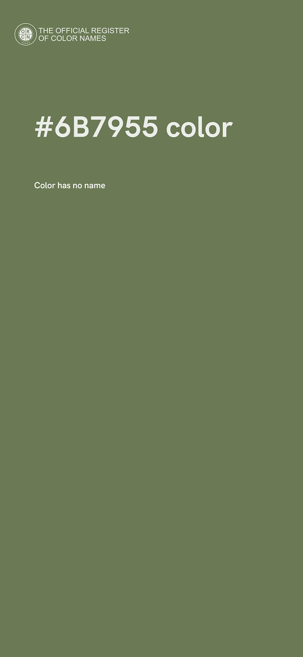 #6B7955 color image