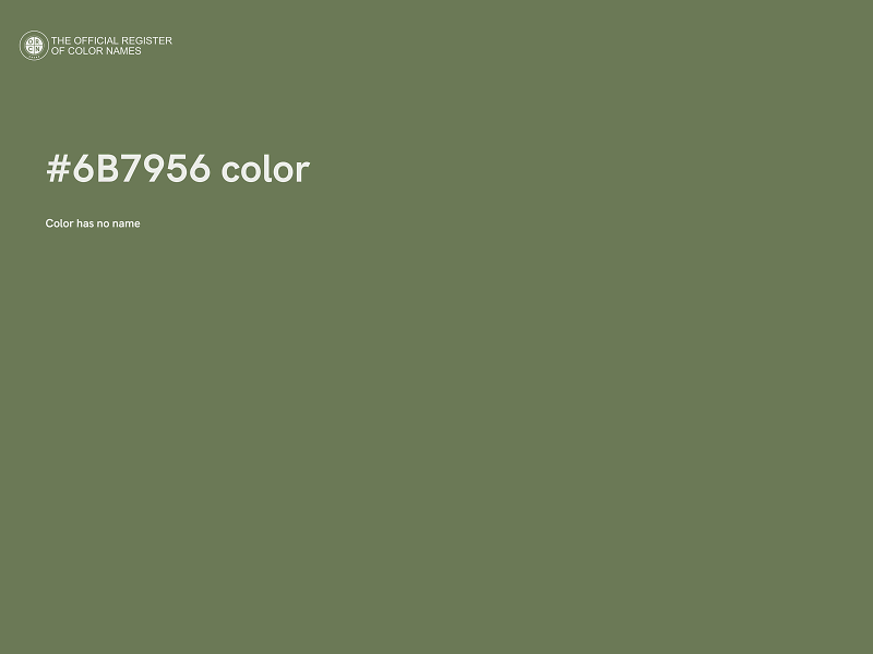 #6B7956 color image