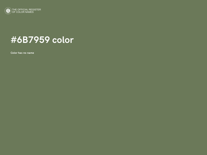 #6B7959 color image