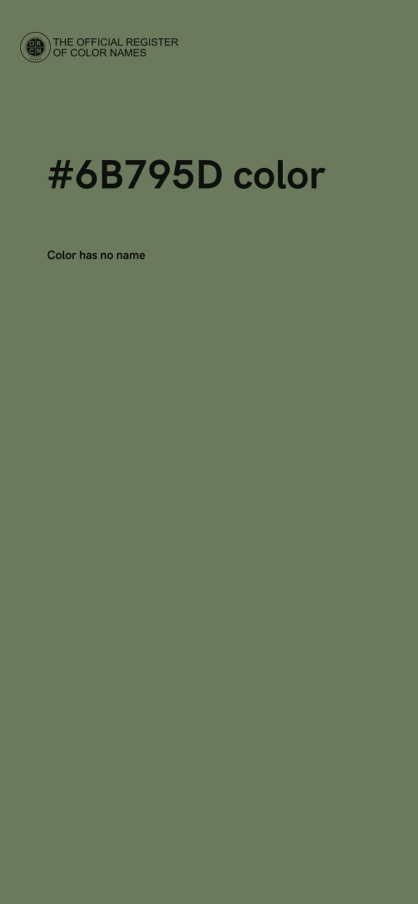 #6B795D color image