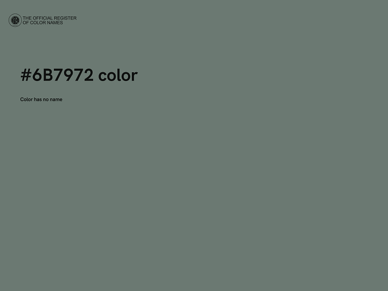#6B7972 color image
