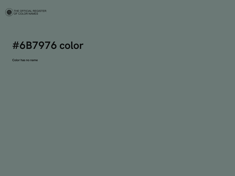 #6B7976 color image