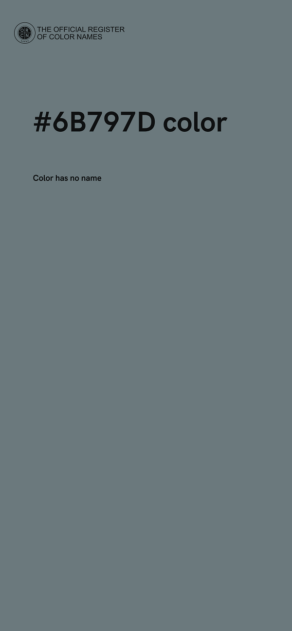 #6B797D color image