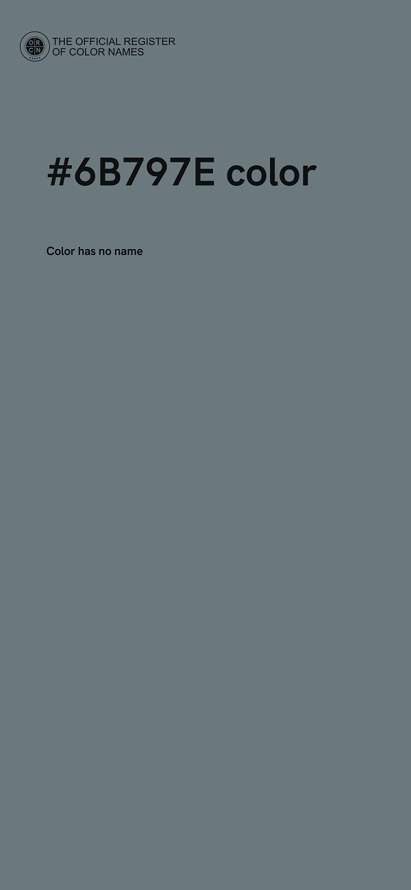 #6B797E color image