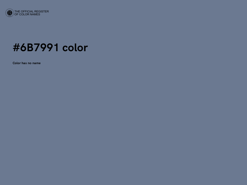 #6B7991 color image