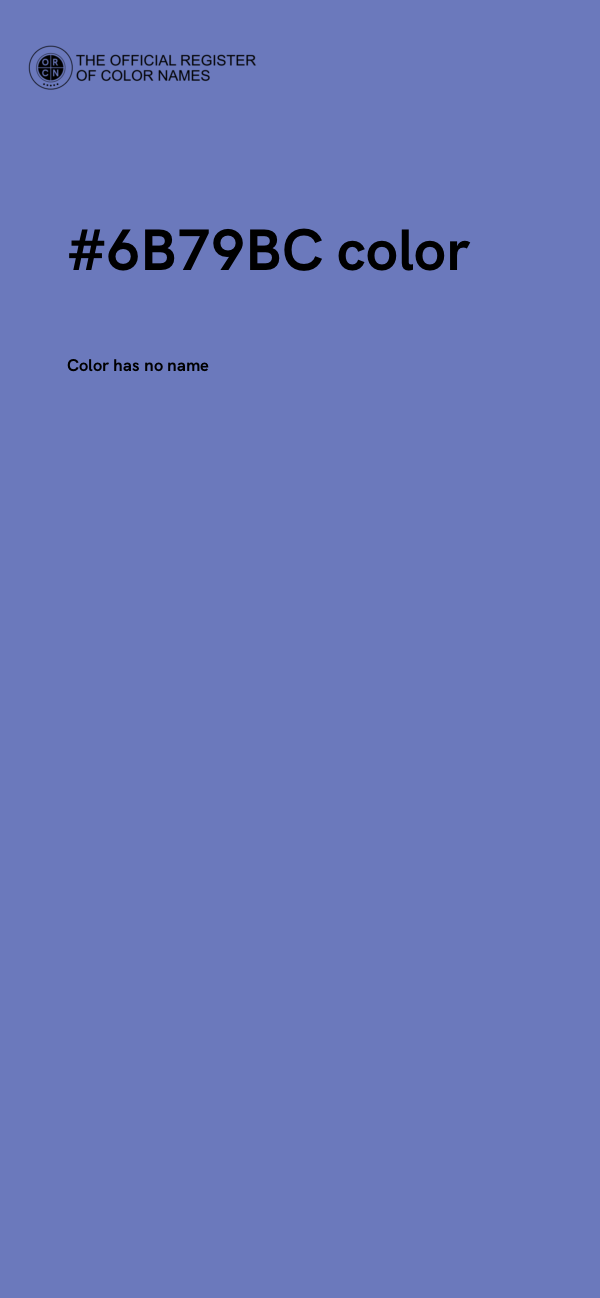 #6B79BC color image