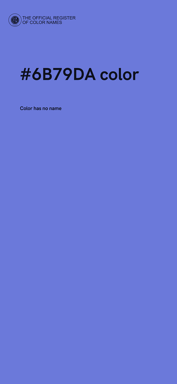 #6B79DA color image