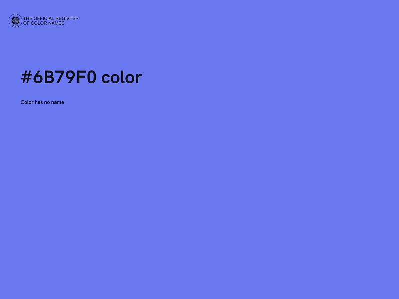 #6B79F0 color image