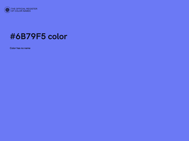 #6B79F5 color image