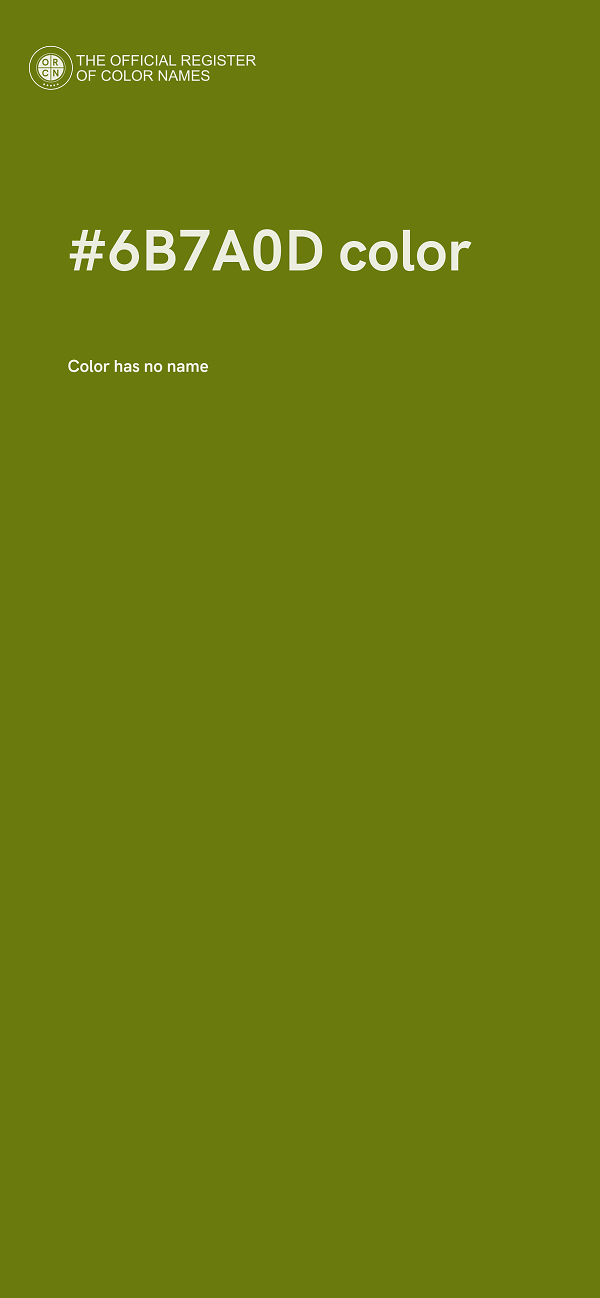 #6B7A0D color image