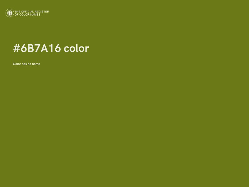 #6B7A16 color image