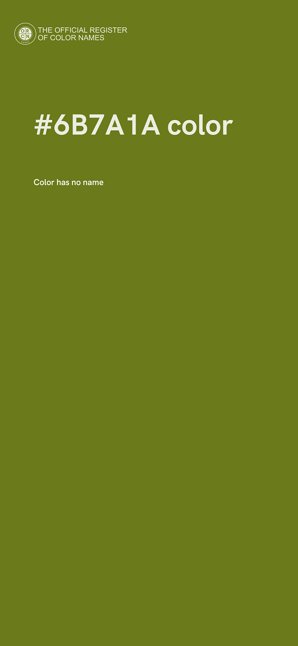 #6B7A1A color image