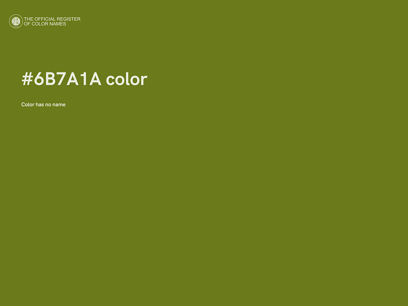 #6B7A1A color image