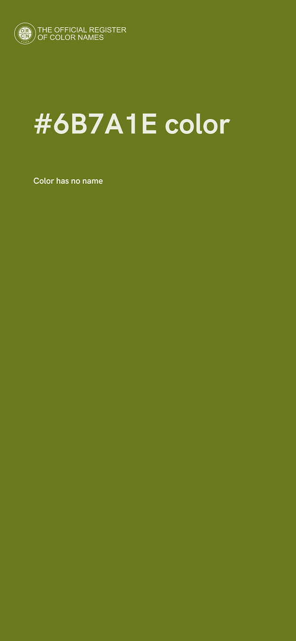 #6B7A1E color image