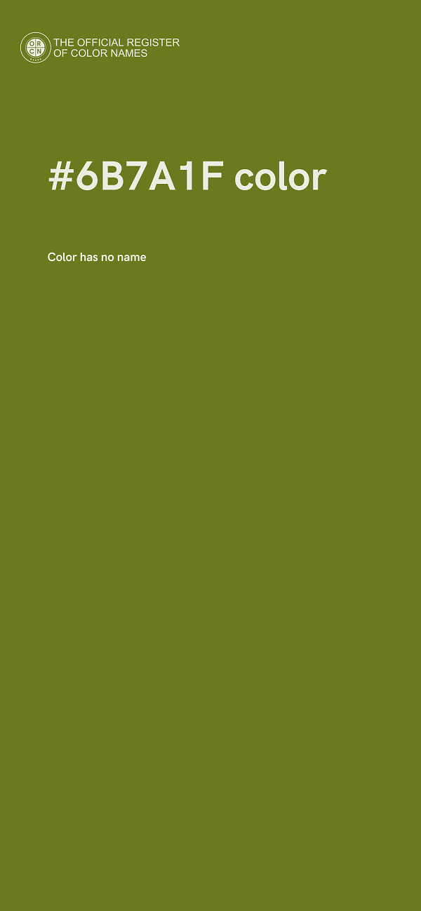 #6B7A1F color image