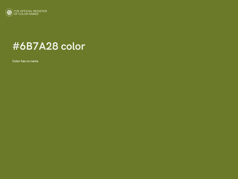 #6B7A28 color image