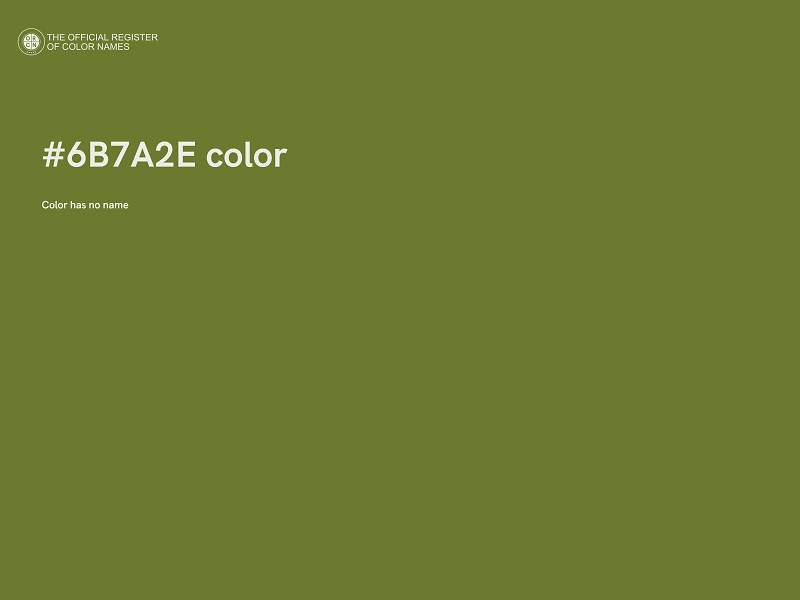 #6B7A2E color image