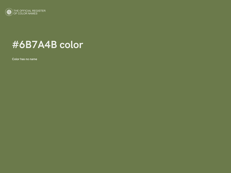#6B7A4B color image