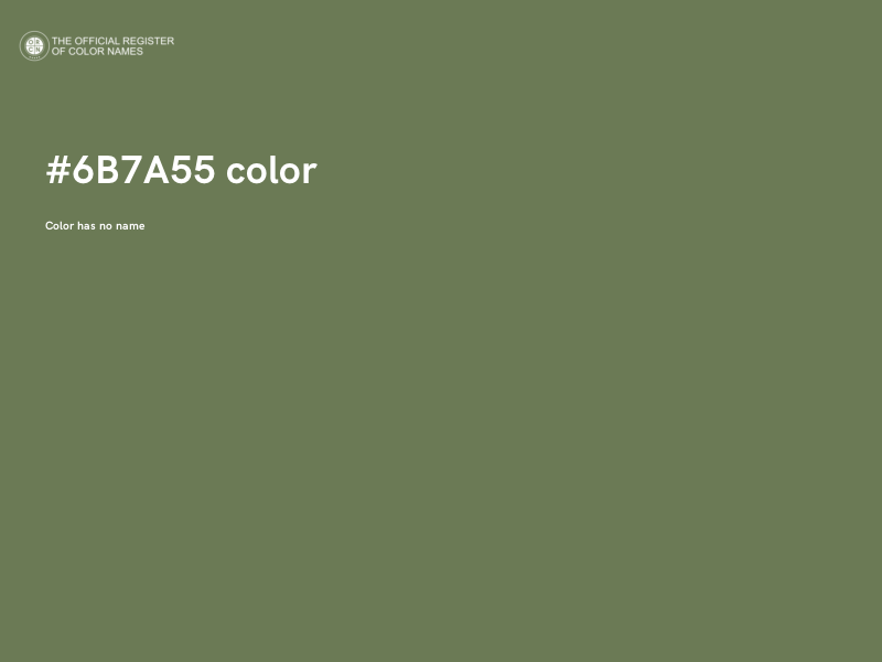 #6B7A55 color image