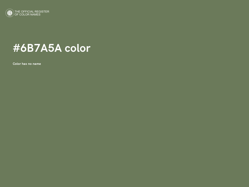 #6B7A5A color image