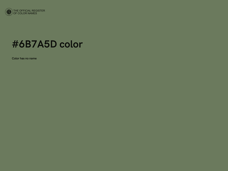 #6B7A5D color image