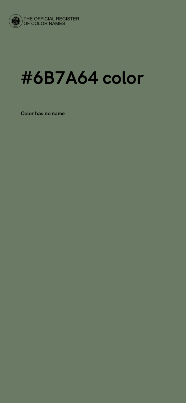 #6B7A64 color image