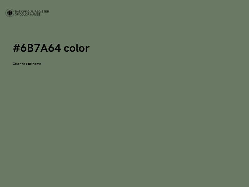 #6B7A64 color image
