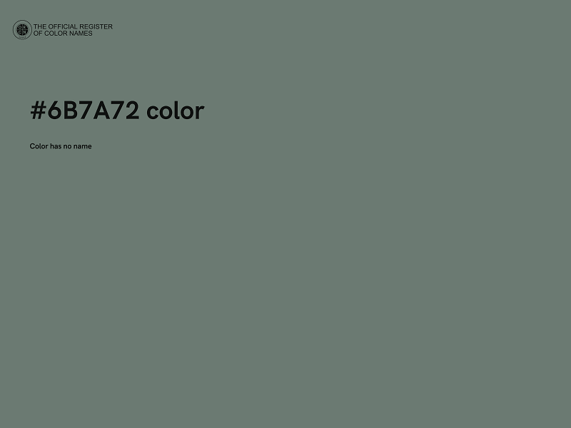 #6B7A72 color image