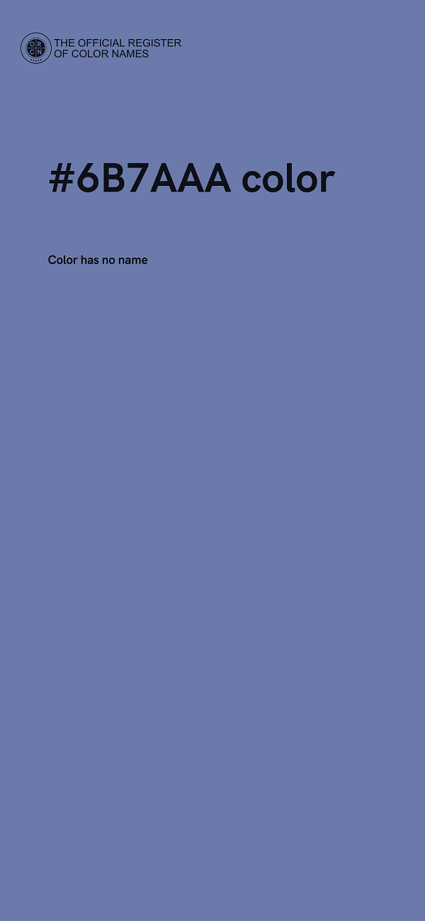 #6B7AAA color image