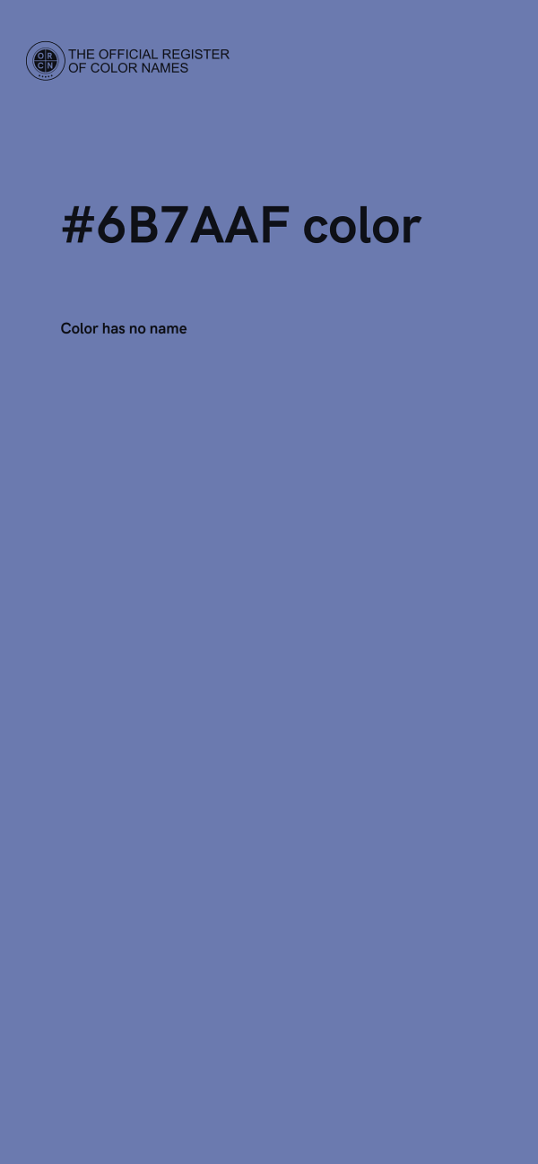 #6B7AAF color image