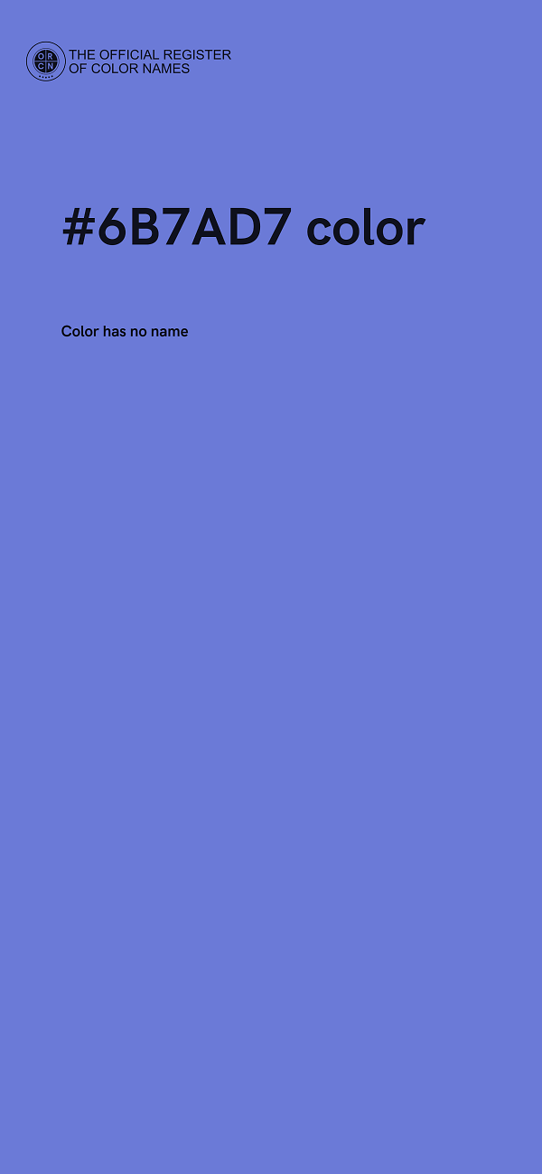 #6B7AD7 color image