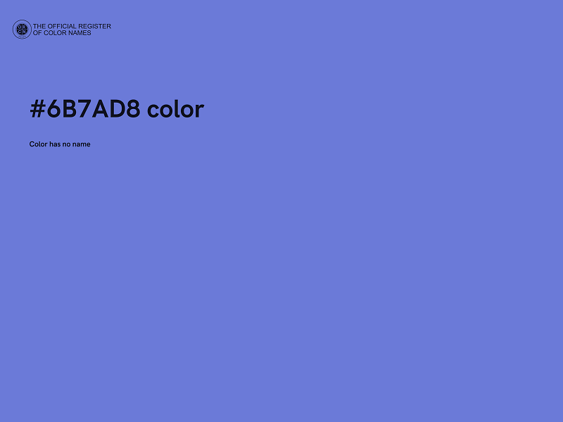 #6B7AD8 color image