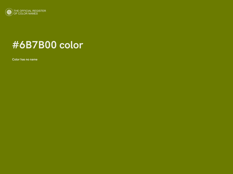 #6B7B00 color image