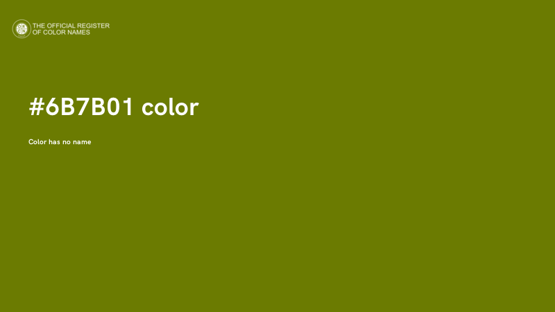#6B7B01 color image