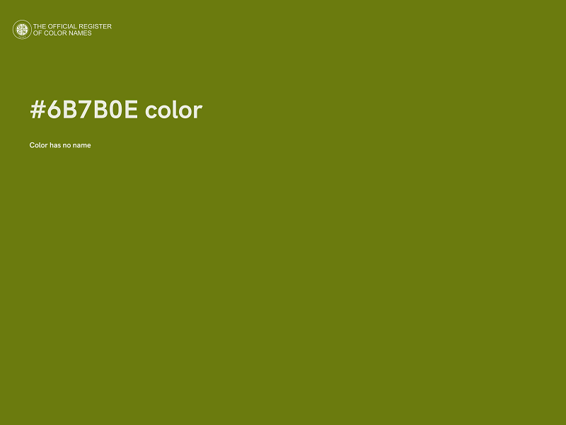#6B7B0E color image