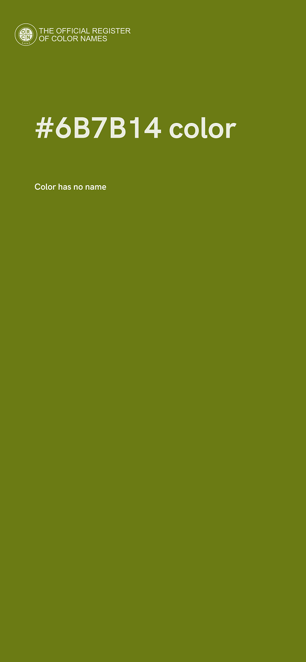#6B7B14 color image