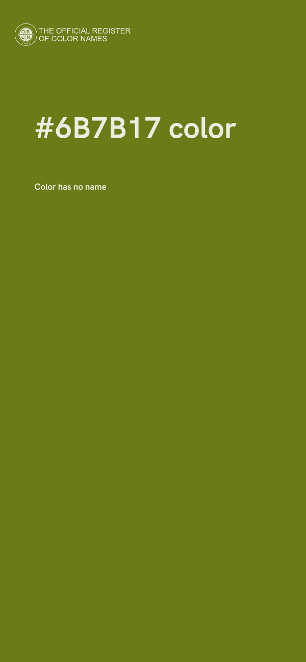 #6B7B17 color image