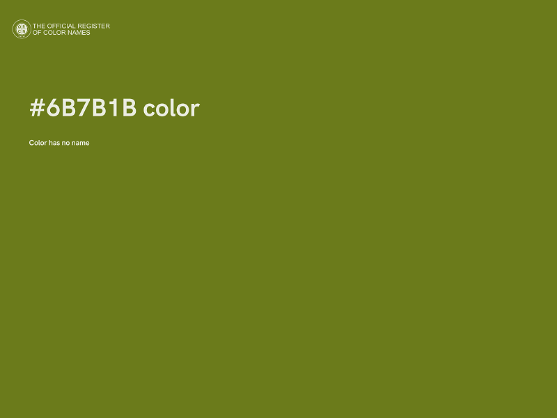 #6B7B1B color image