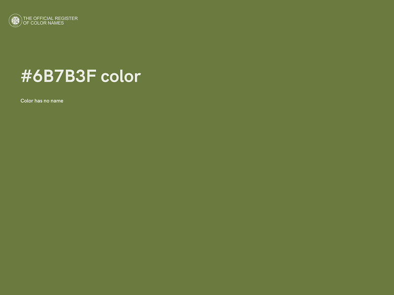 #6B7B3F color image