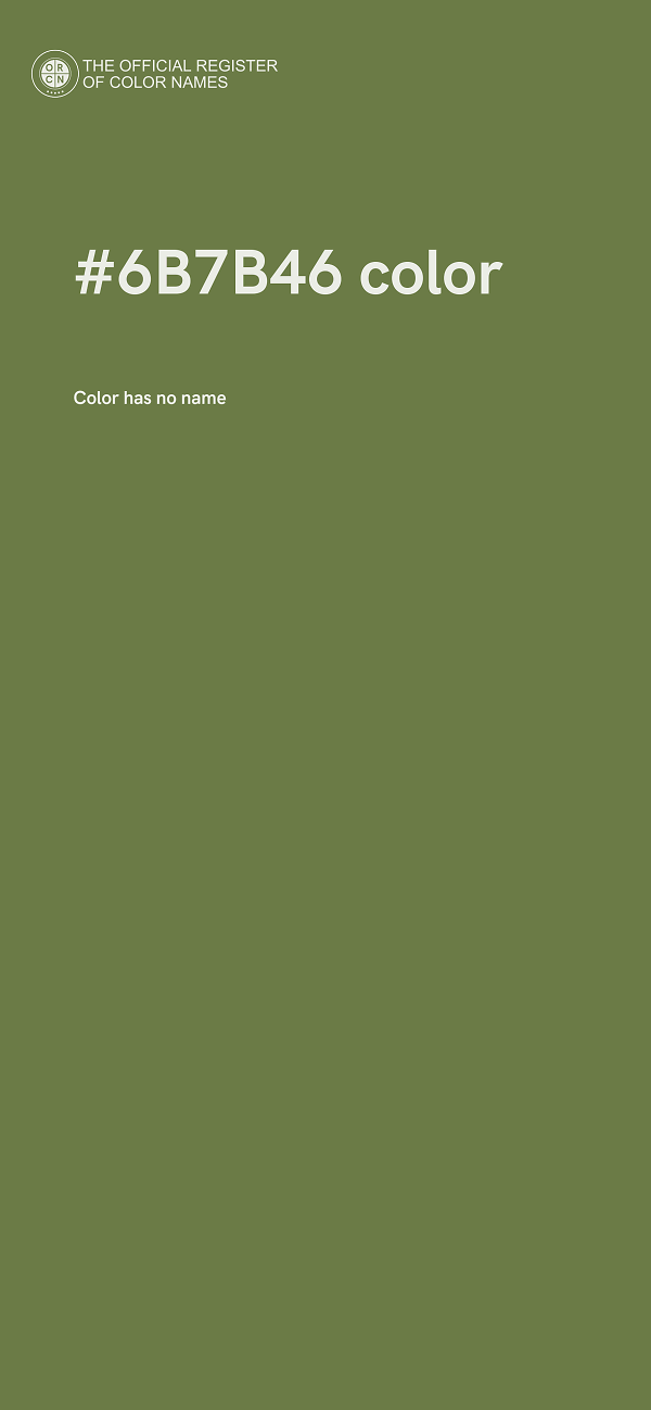 #6B7B46 color image