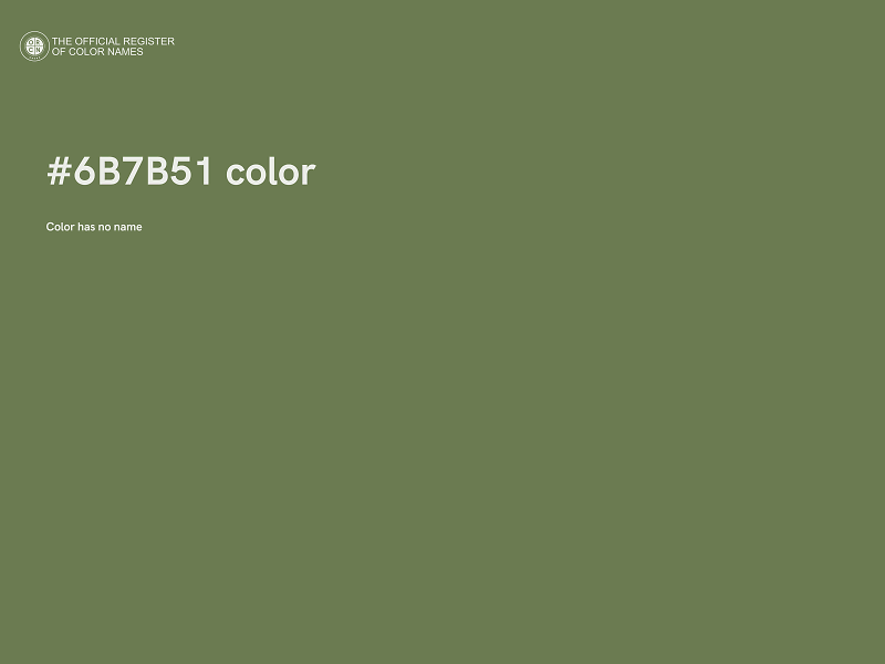 #6B7B51 color image